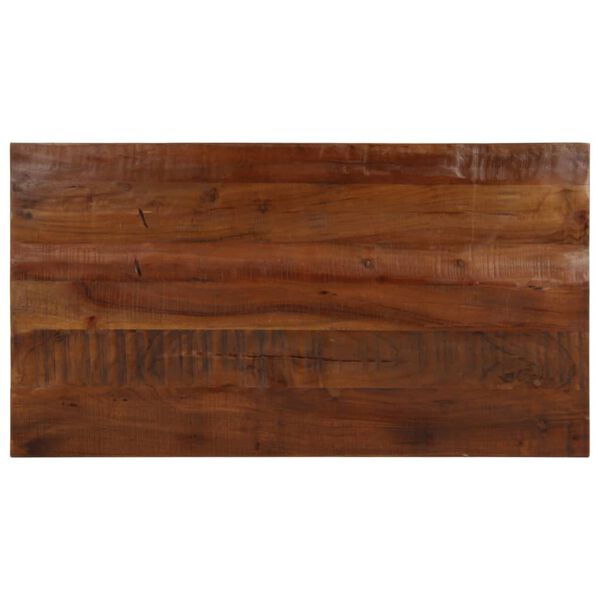 vidaXL Tischplatte 100x70x2,5 cm Rechteckig Altholz Massiv