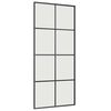 vidaXL Schiebet&uuml;r mit Beschlag Schwarz 90x205 cm ESG-Glas