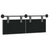 vidaXL H&auml;ngevorderseite Wandmontiert Dunkelgrau 150 x 55 x 5 cm Stoff