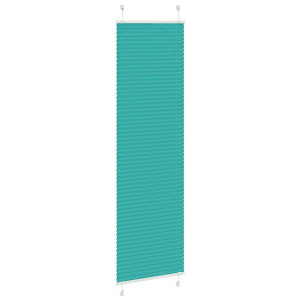vidaXL Plissee Petrolgr&uuml;n 55x200 cm Stoffbreite 54,4 cm Polyester
