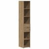 vidaXL B&uuml;cherregal mit Schubladen Artisan-Eiche 30 x 42,4 x 185,2 cm
