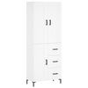 vidaXL Highboard Wei&szlig; 69,5x34x180 cm Holzwerkstoff