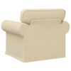 vidaXL Sofa Creme Gesamtabmessungen: 95 x 82 x 80 cm (B x T x H) Samt