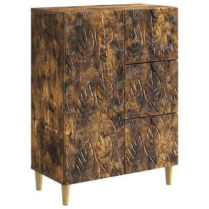 vidaXL Sideboard Ger&auml;ucherte Eiche 66 x 34,5 x 90 cm Holzwerkstoff