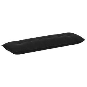 vidaXL R&uuml;ckenkissen Schwarz 160 x 50 cm Cordstoff
