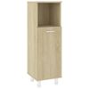 vidaXL Badezimmerschrank Sonoma-Eiche 30x30x95 cm Holzwerkstoff