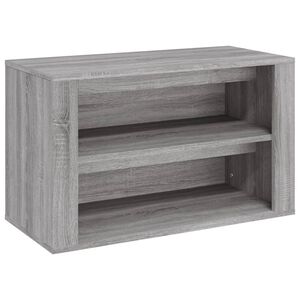 vidaXL Schuhregal Grau Sonoma 75x35x45 cm Holzwerkstoff