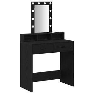 vidaXL Schminktisch Schwarz 79 x 41 x 140 cm Holzwerkstoff