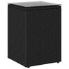 vidaXL Beistelltisch Schwarz 35 x 35 x 50 cm Poly-Rattan