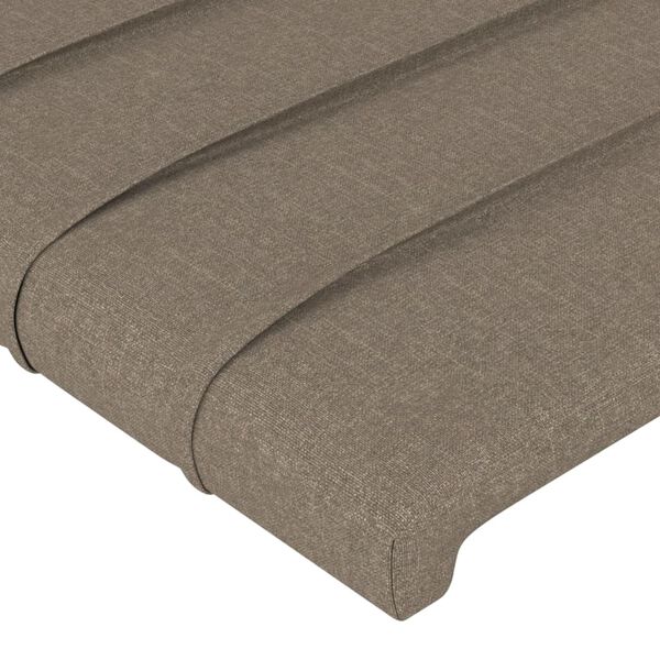 vidaXL Kopfteile 2 Stk. Taupe 72x5x78/88 cm Stoff