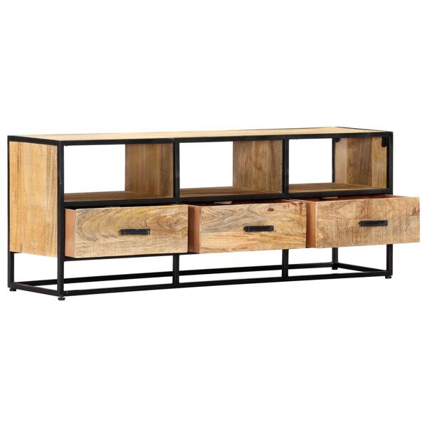 vidaXL TV-Schrank 120x30x45 cm Massivholz Mango