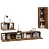 vidaXL 4-tlg. TV-Schrank-Set R&auml;uchereiche Holzwerkstoff