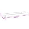 vidaXL Wandregale 2 Stk. Wei&szlig; und Sonoma-Eiche 40x9x3 cm