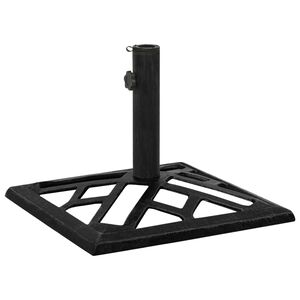 vidaXL Sonnenschirmst&auml;nder Schwarz 44x44x31 cm Gusseisen