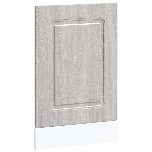 vidaXL Geschirrsp&uuml;lerblende Kalmar Grau Sonoma 45x1,5x67 cm