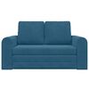 vidaXL Schlafsofa 60cm Blau Samt