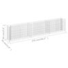 vidaXL Gabionen-Hochbeet Verzinkter Stahl 270&times;30&times;60 cm