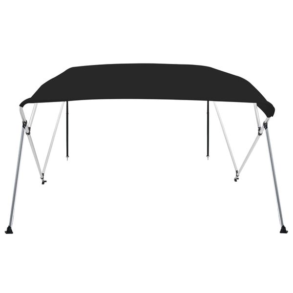 vidaXL 4-Bow Bimini-Top Schwarz 243x244x137 cm