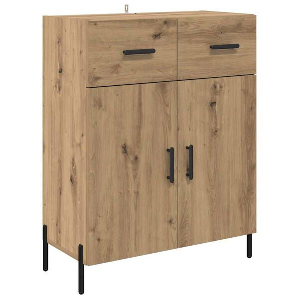 vidaXL Sideboard Artisan-Eiche 69,5 x 34 x 90 cm Holzwerkstoff