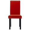 vidaXL Esszimmerst&uuml;hle 2 Stk. Weinrot PVC
