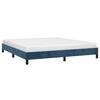 vidaXL Bettgestell ohne Matratze Dunkelblau 180x200 cm Samt