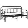 vidaXL Tagesbettrahmen Schwarz 75 x 190 cm Pulverbeschichteter Stahl
