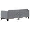 vidaXL Tagesbett Ausziehbar mit Schubladen Hellgrau 80x200 cm Stoff