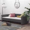 vidaXL Tagesbett mit Matratze USB Dunkelgrau Stoff 90x200 cm