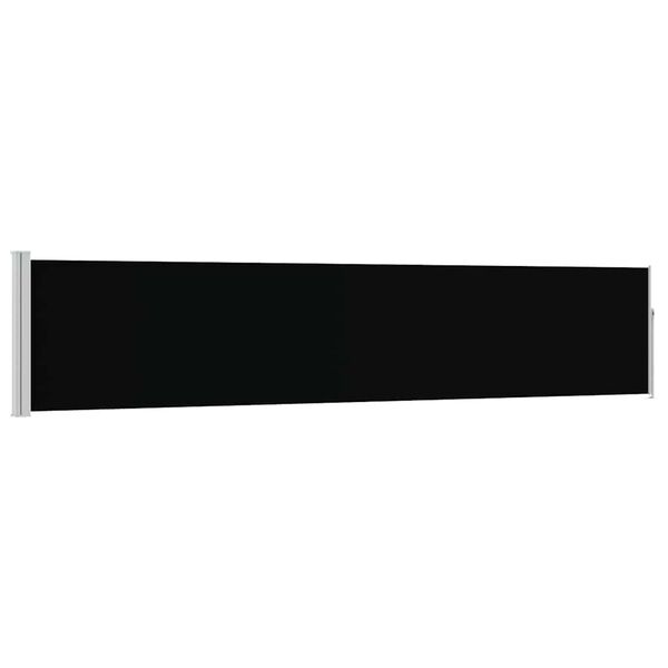 vidaXL Ausziehbare Seitenmarkise 100&times;500 cm Schwarz