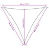 vidaXL Sonnensegel Oxford-Gewebe Dreieckig 4,5x4,5x4,5 m Braun