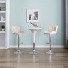 vidaXL Barhocker 2 Stk. Creme Kunstleder