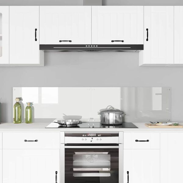 vidaXL Küchenrückwand Transparent 90 x 40 cm Gehärtetes Glas