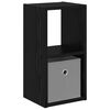 vidaXL Nachttisch Schwarz Eichen-Optik 25,5 x 22 x 49,5 cm