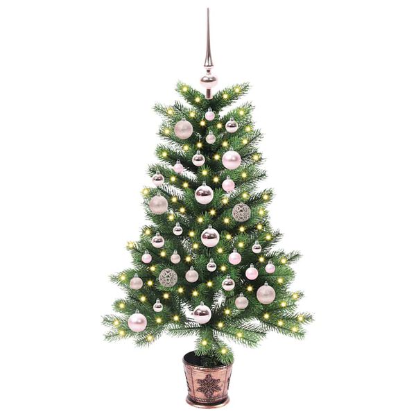 vidaXL Weihnachtsbaum mit 150 LEDs mit St&auml;nder Gr&uuml;n 90 cm PE