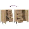 vidaXL Highboard Artisan-Eiche 69,5 x 34 x 180 cm Holzwerkstoff