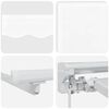 vidaXL Manueller Markisenrahmen mit LEDs Wei&szlig; 4 x 2 m