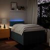 vidaXL Boxspringbett mit Matratze Blau 120x200 cm Stoff