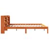 vidaXL Bettgestell mit Kopfteil ohne Matratze Wachsbraun 180x200 cm