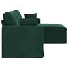 vidaXL Sofa Dunkelgr&uuml;n 198 x 134 x 80 cm Samt