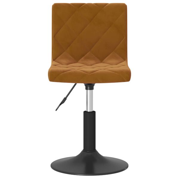 vidaXL Barhocker Braun Samt