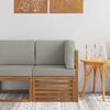 vidaXL Outdoor Ecksofa Massivholz Akazie Natur