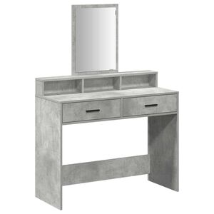 vidaXL Schminktisch Beton Grau 100 x 41 x 140 cm Holzwerkstoff