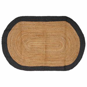 vidaXL Bereichsteppich Dunkelgrau 100 x 152 cm Jute