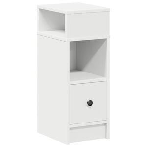 vidaXL Nachttisch mit Schublade Wei&szlig; 25x31x66 cm