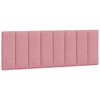 vidaXL Bettgestell ohne Matratze "Hanko" Rosa 140x190 cm Samt
