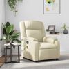 vidaXL Massagesessel Creme Kunstleder