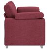 vidaXL Sofa 120cm Weinrot Stoff