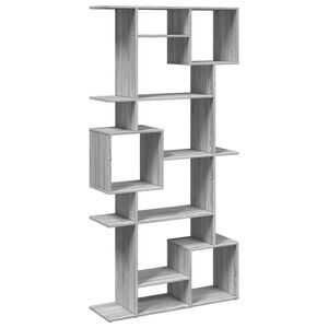 vidaXL B&uuml;cherregal Grau Sonoma 92x29x188 cm Holzwerkstoff