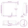 vidaXL Esstischbeine U-Form 2 Stk. Wei&szlig; 80x(72-73) cm Stahl