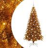 vidaXL Weihnachtsbaum Gold 180 cm PET